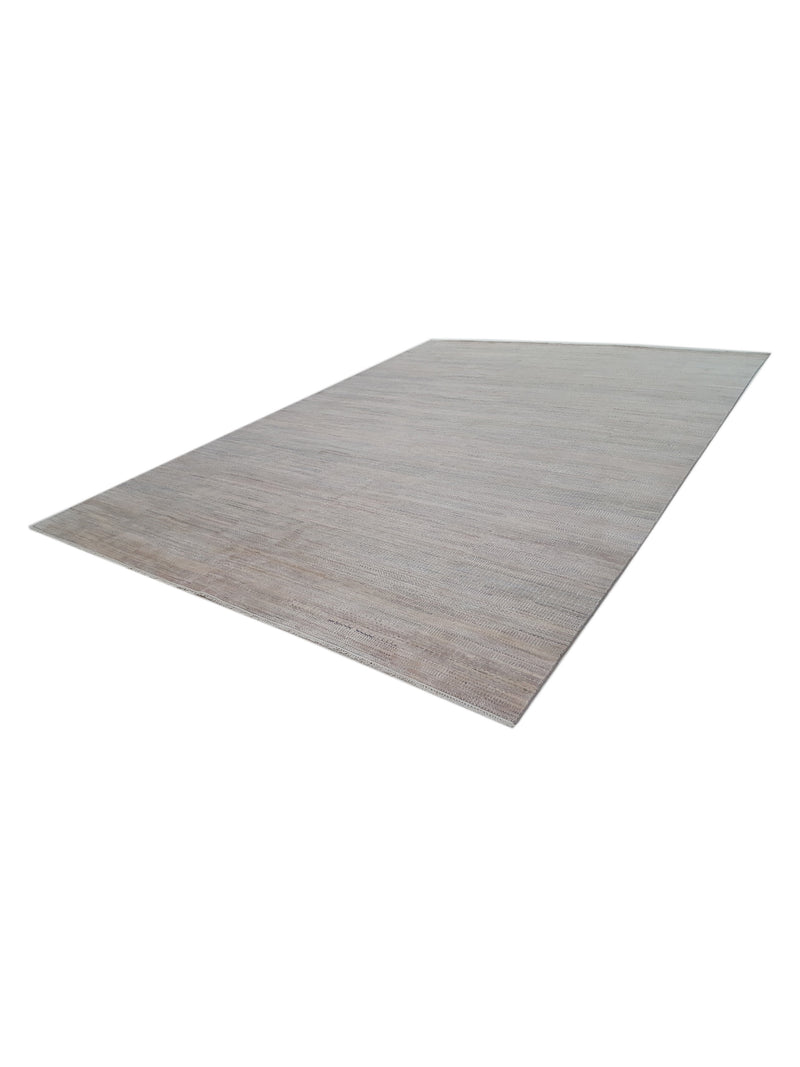 Pacific Flute 42265 Pink Grey Modern Hand Knotted Rug