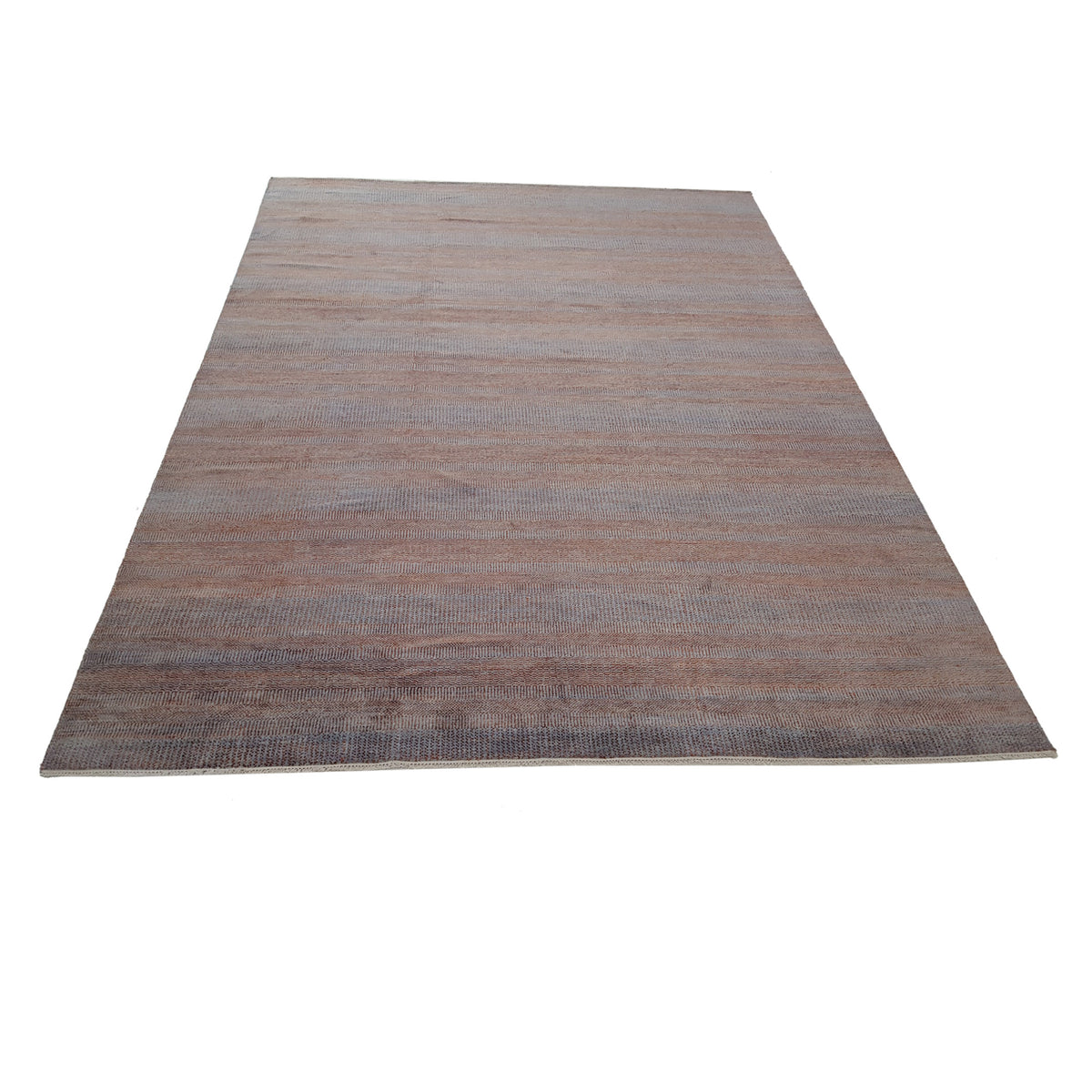 Pacific Flute 42269 Rust Blue Grey Modern Hand Knotted Rug