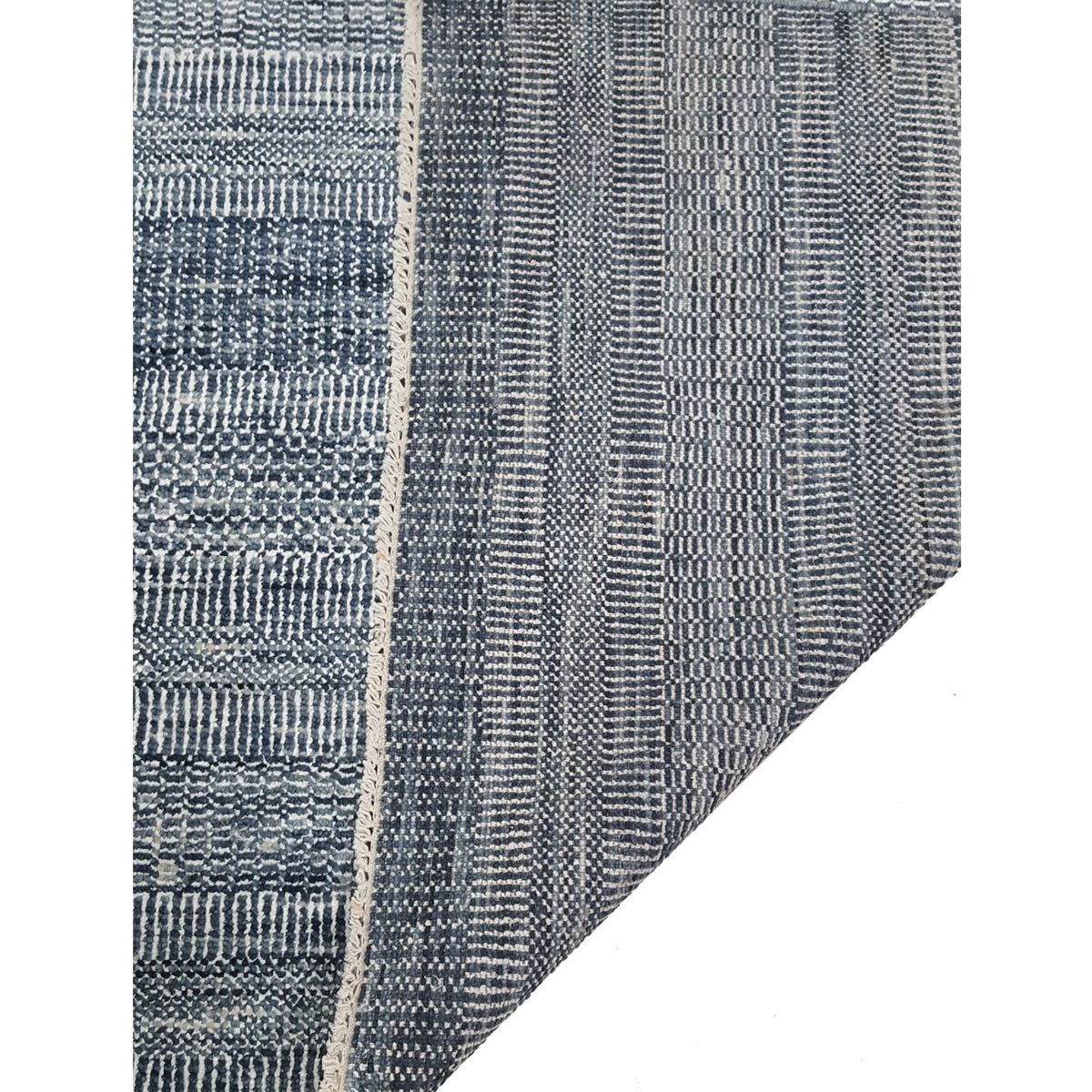 Pacific Flute 42270 Blue Ivory Modern Hand Knotted Rug