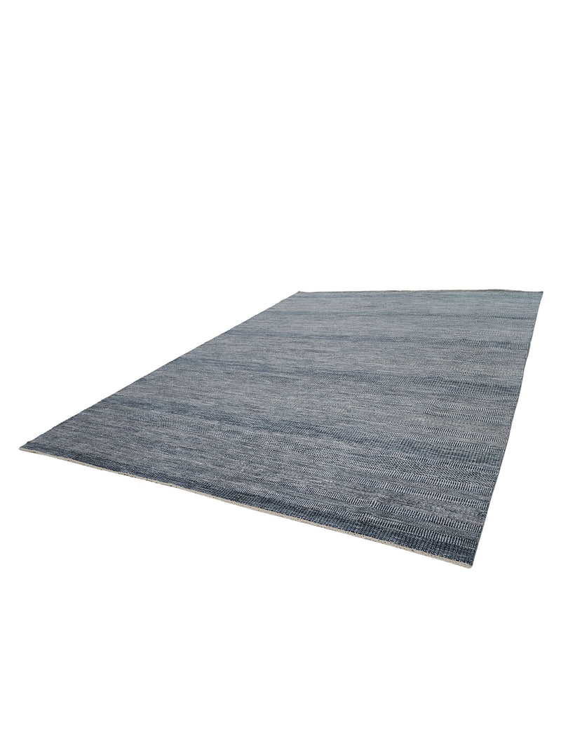 Pacific Flute 42270 Blue Ivory Modern Hand Knotted Rug