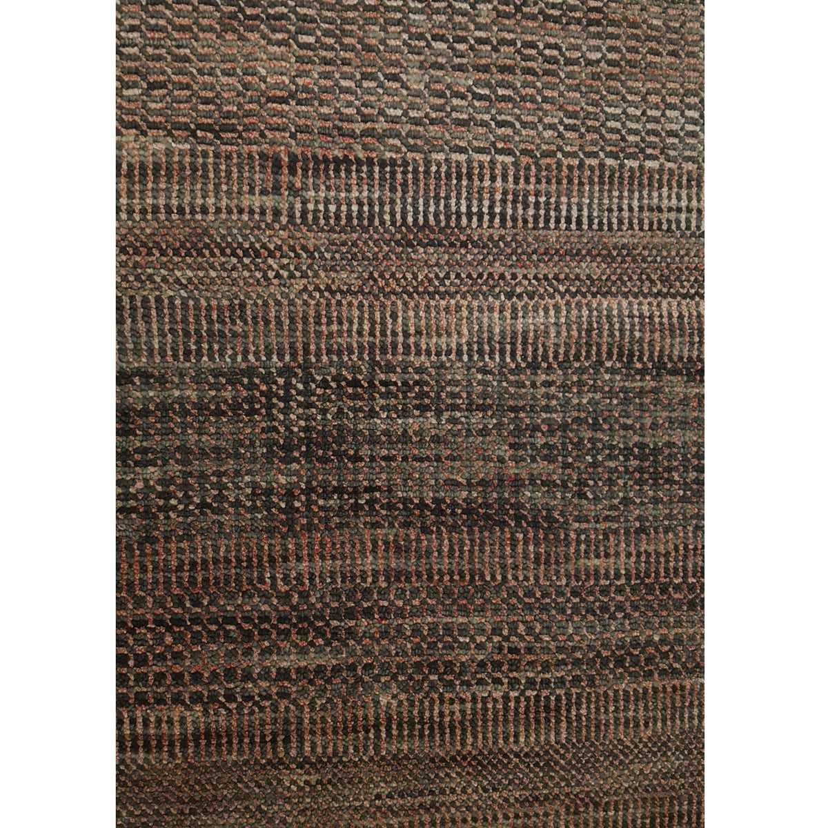 Pacific Flute 42278 Pink Grey Modern Hand Knotted Rug