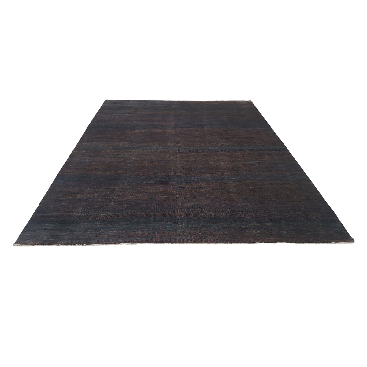 Pacific Flute 42283 Rust Navy Modern Hand Knotted Rug