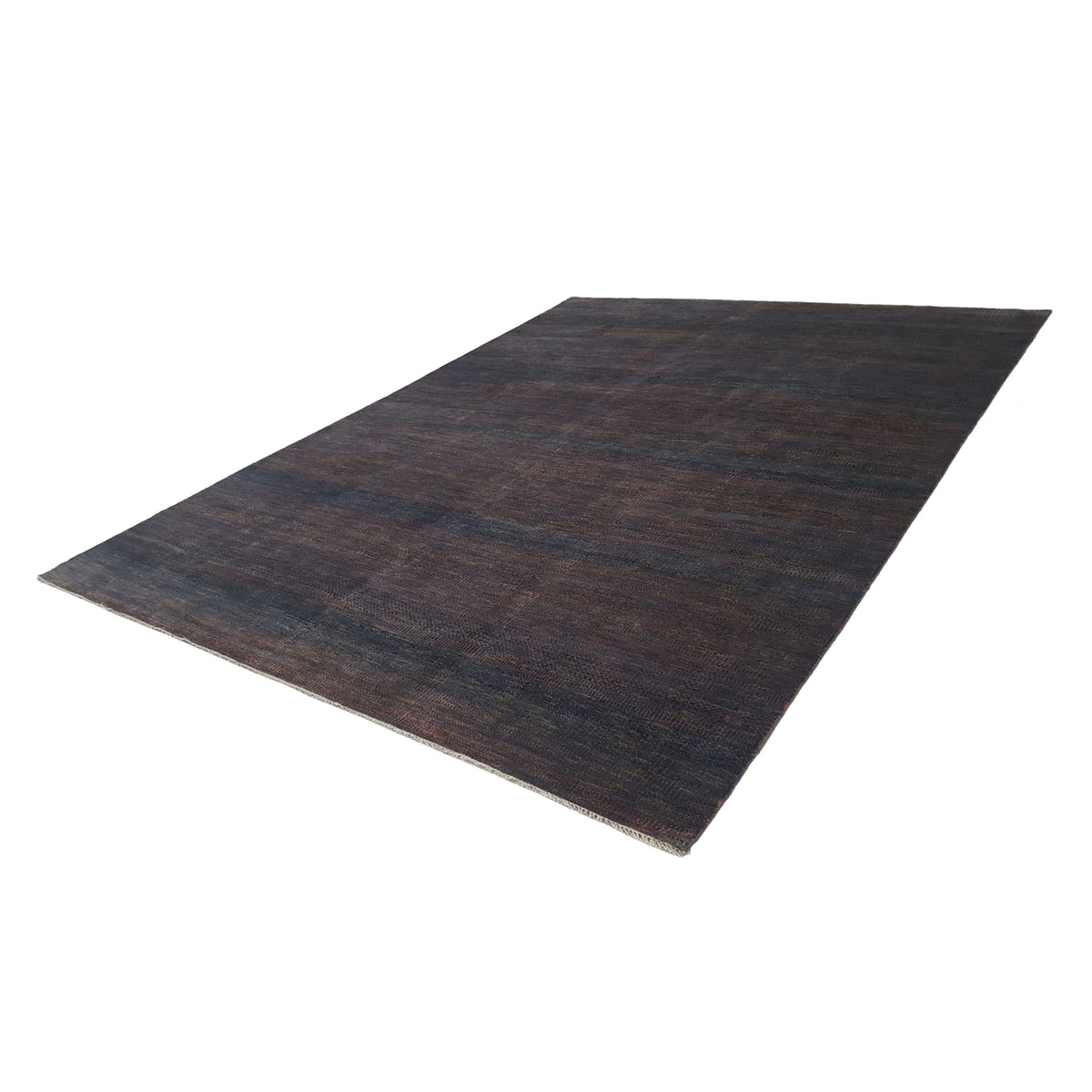 Pacific Flute 42283 Rust Navy Modern Hand Knotted Rug
