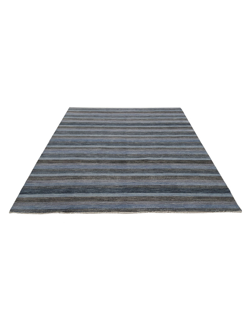 Pacific Flute 42300 Multi Blue Modern Hand Knotted Rug