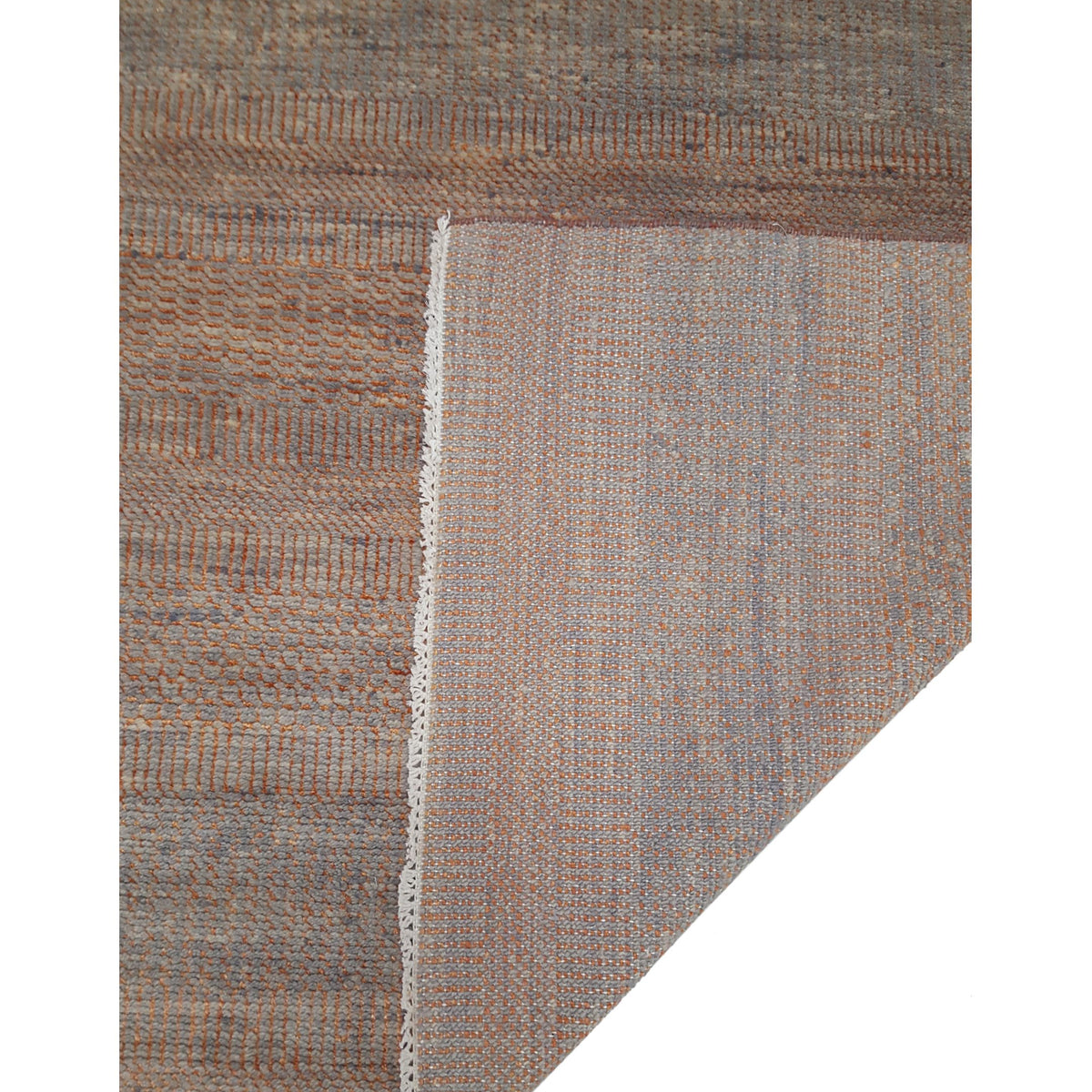Pacific Flute 42321 Rust Grey Modern Hand Knotted Rug