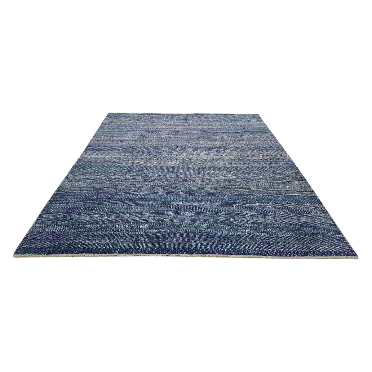 Pacific Flute 42325 Purple Blue Modern Hand Knotted Rug