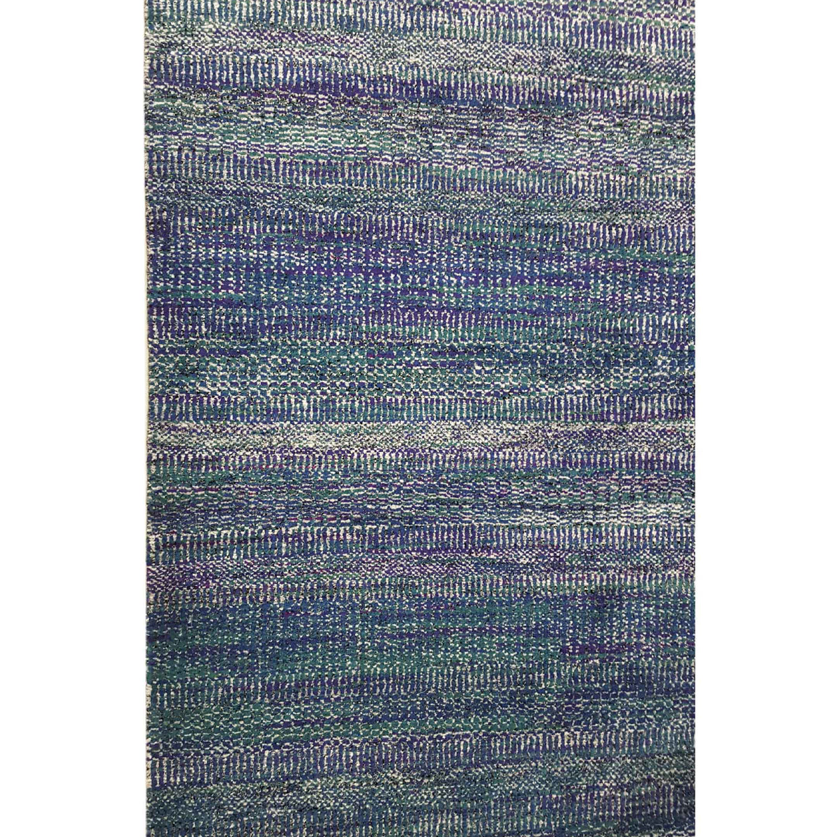 Pacific Flute 42325 Purple Blue Modern Hand Knotted Rug