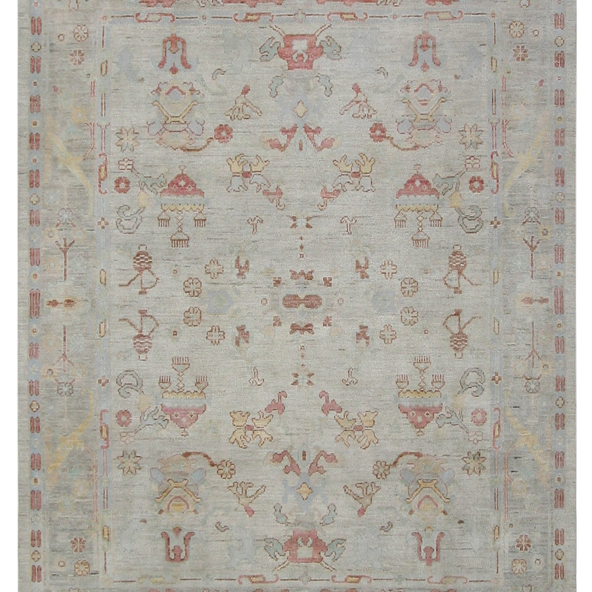 Pacific Ushak Wool Weft  Beige Multi Transitional