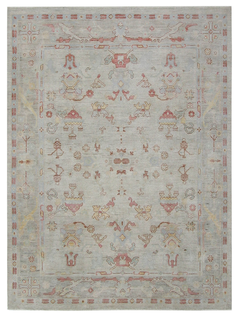 Pacific Ushak Wool Weft  Beige Multi Transitional