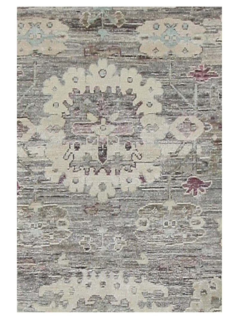 Pacific Ushak Wool Weft 42337 Lt.Brown Beige Transitional Hand Knotted Rug