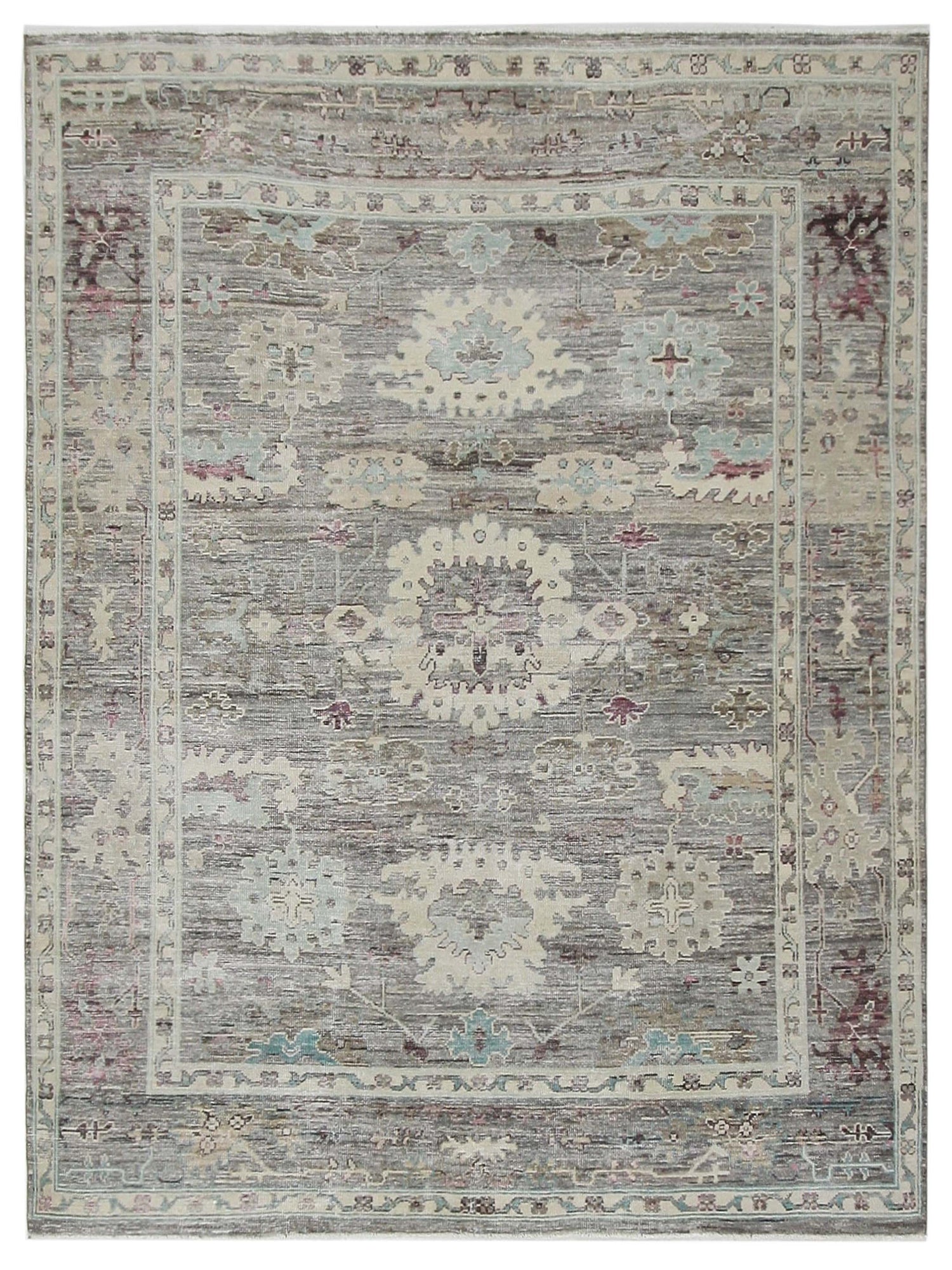 Pacific Ushak Wool Weft  Lt.Brown Beige Transitional