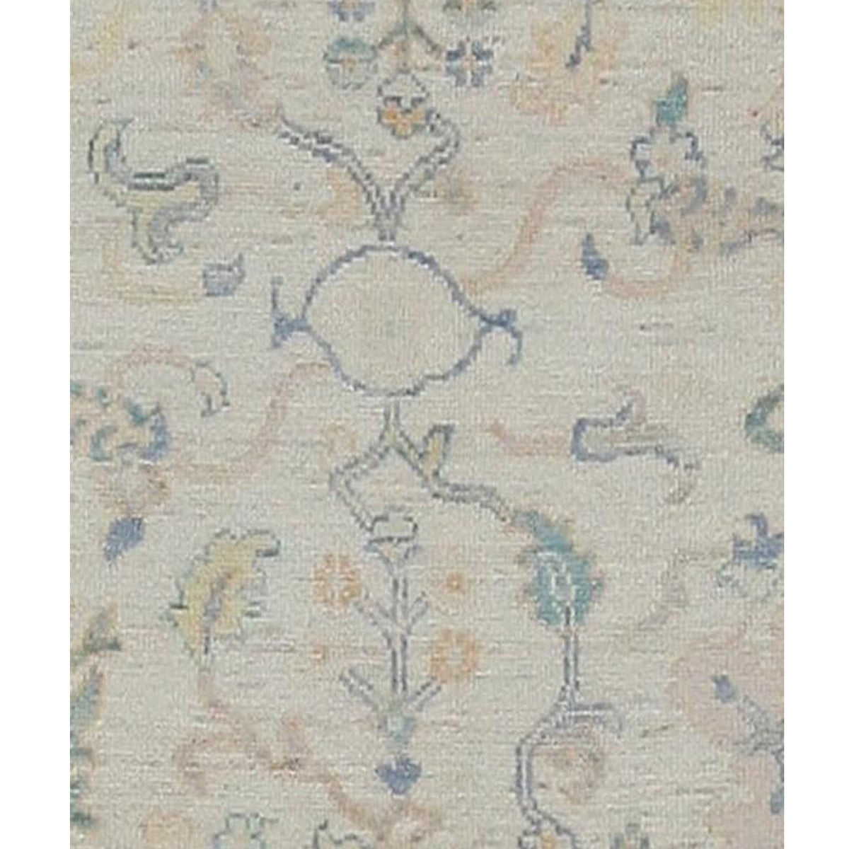Pacific Ushak Wool Weft 42338 Lime Multi Transitional Hand Knotted Rug