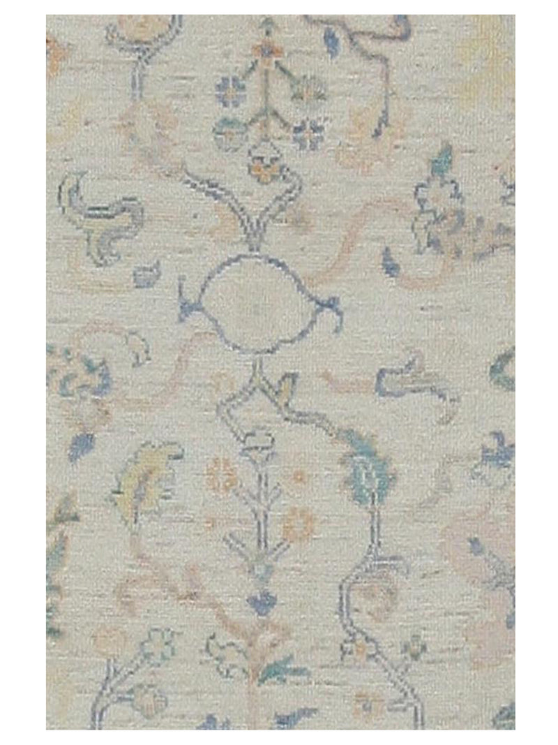 Pacific Ushak Wool Weft 42338 Lime Multi Transitional Hand Knotted Rug