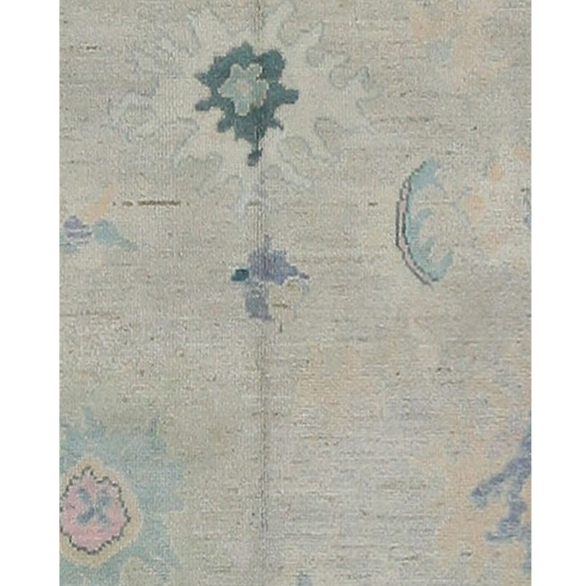 Pacific Ushak Wool Weft 42340 Lime Multi Transitional Hand Knotted Rug