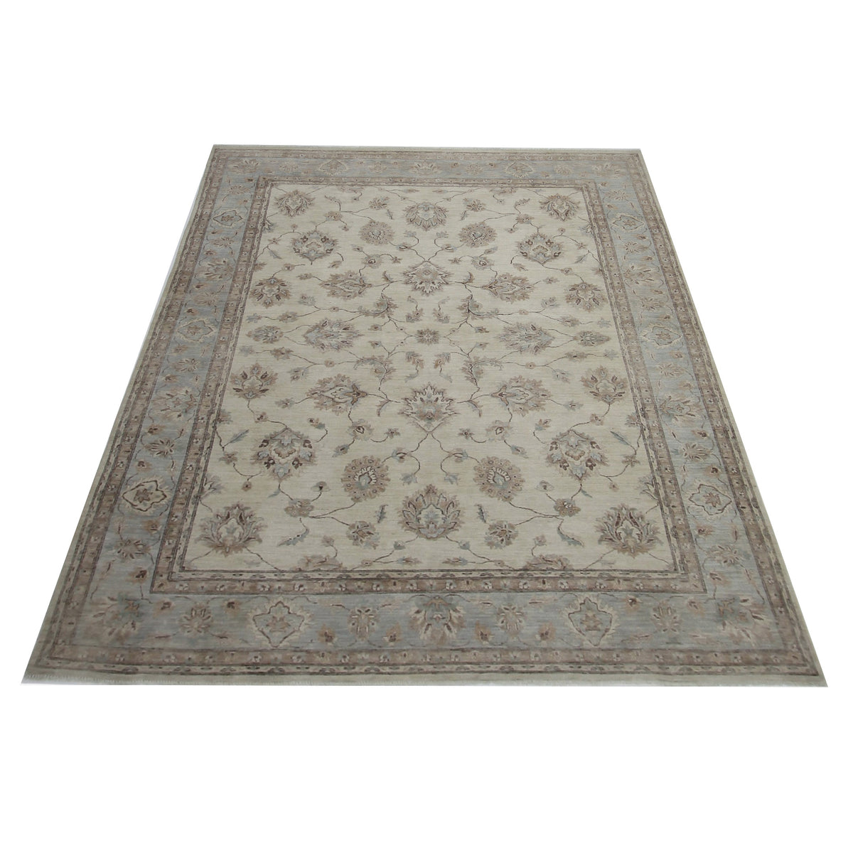 Pacific Ziegler 42346 Beige Lt.Brown Transitional Hand Knotted Rug