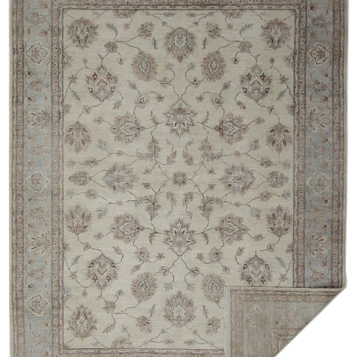 Pacific Ziegler 42346 Beige Lt.Brown Transitional Hand Knotted Rug