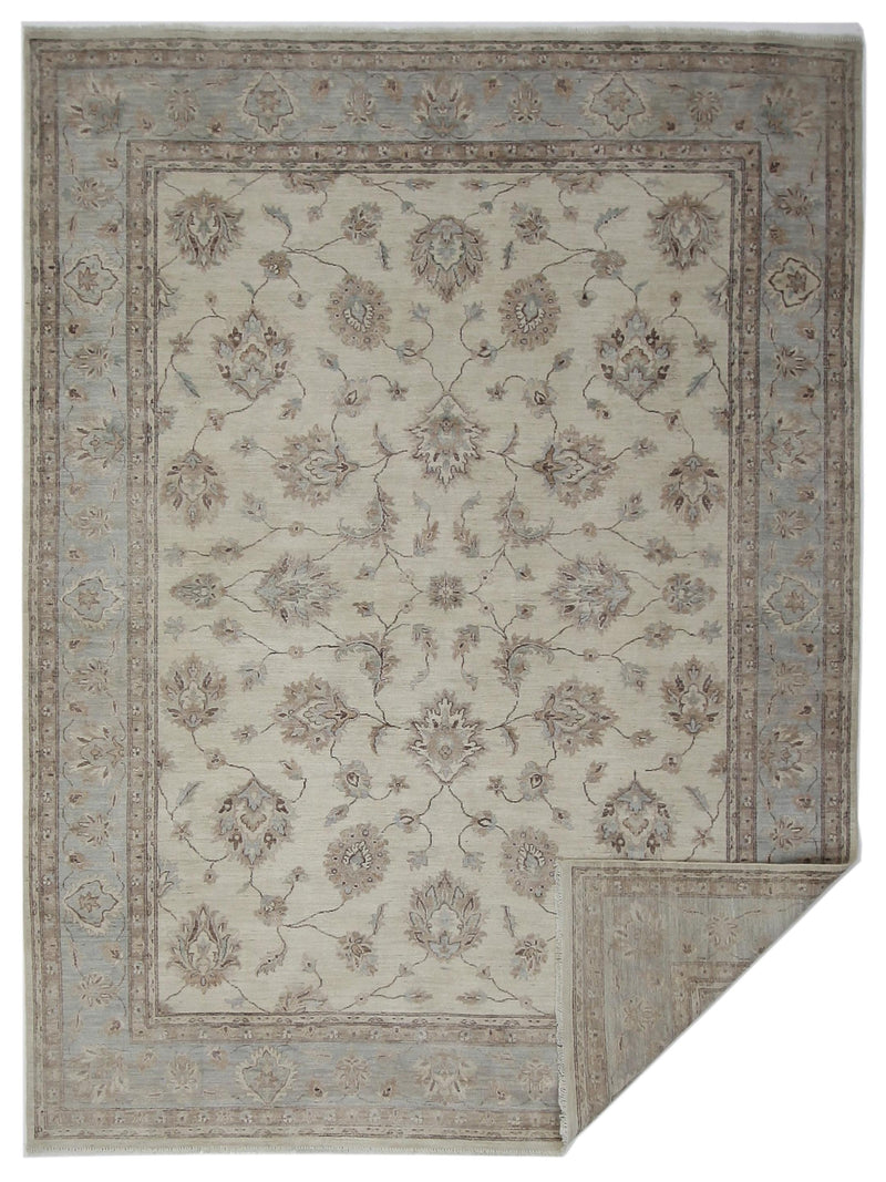 Pacific Ziegler 42346 Beige Lt.Brown Transitional Hand Knotted Rug