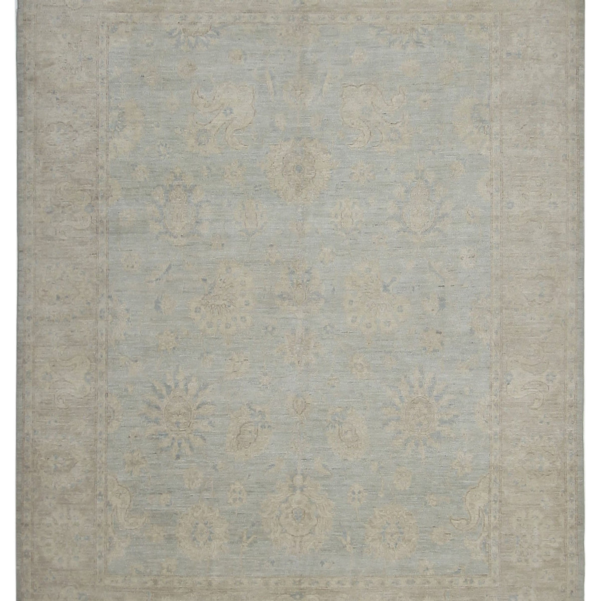 Pacific Ushak Wool Weft  Lt.Grey Beige Transitional