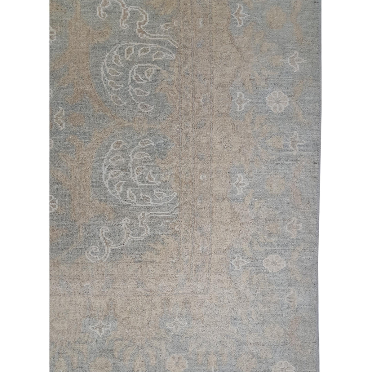 Pacific Ziegler 42349 Teal Gold Transitional Hand Knotted Rug