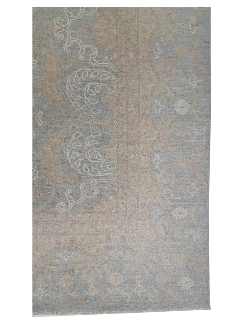 Pacific Ziegler 42349 Teal Gold Transitional Hand Knotted Rug