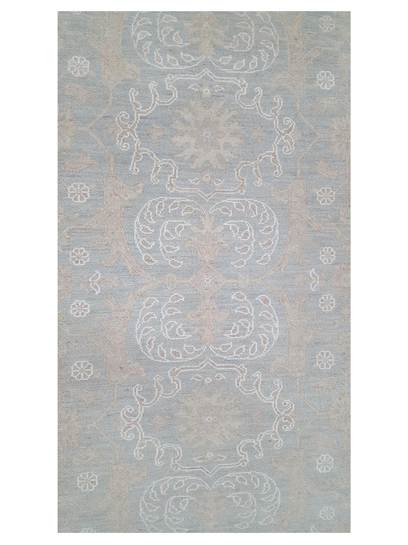 Pacific Ziegler 42349 Teal Gold Transitional Hand Knotted Rug