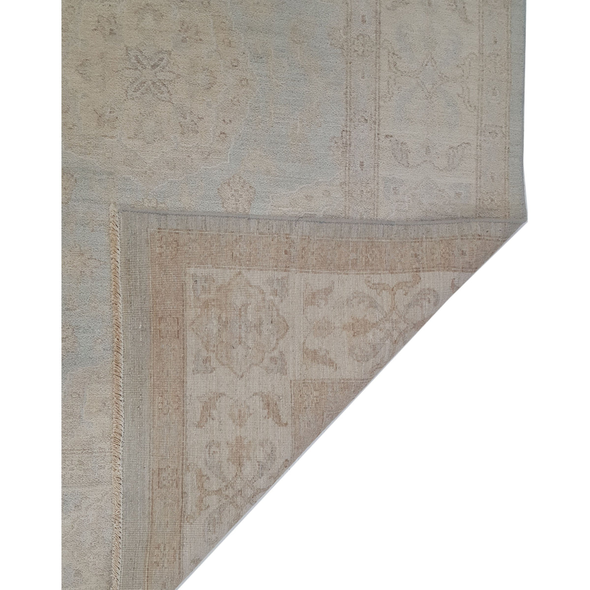 Pacific Ziegler 42351 Lt.Grey Beige Transitional Hand Knotted Rug
