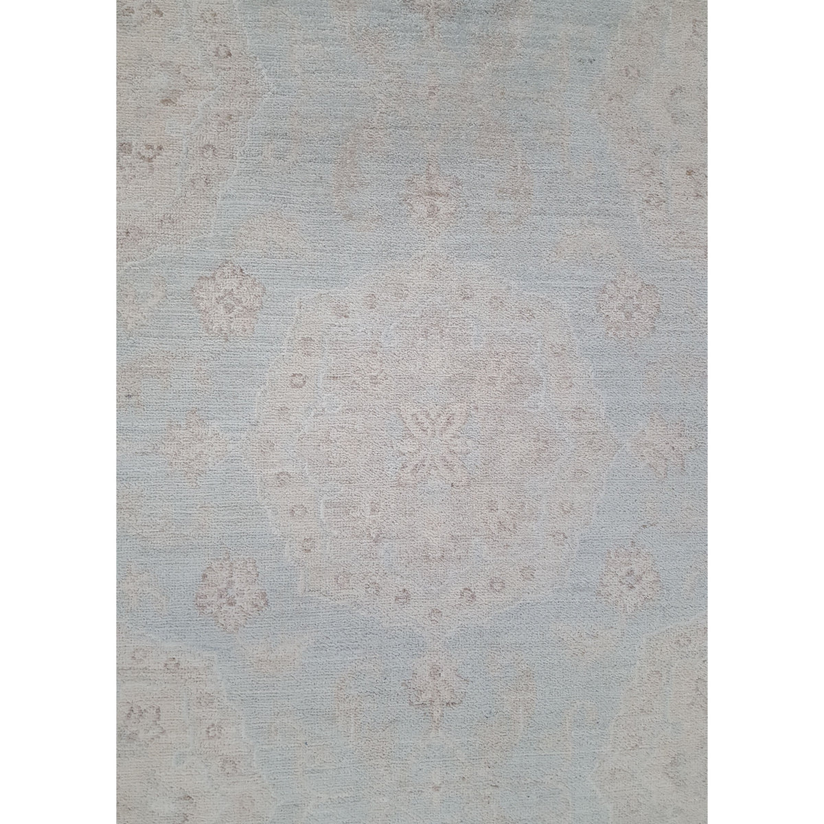 Pacific Ziegler 42351 Lt.Grey Beige Transitional Hand Knotted Rug