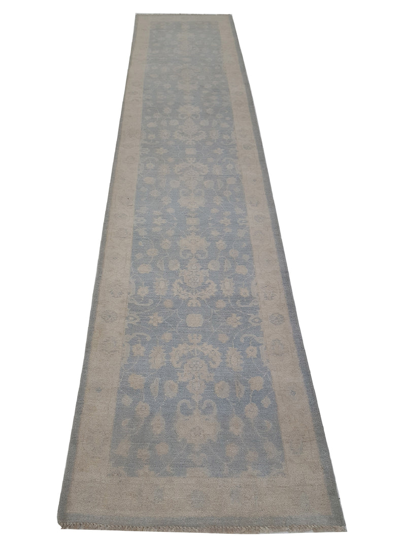 Pacific Ziegler 42356 Lt.Blue Ivory Transitional Hand Knotted Rug