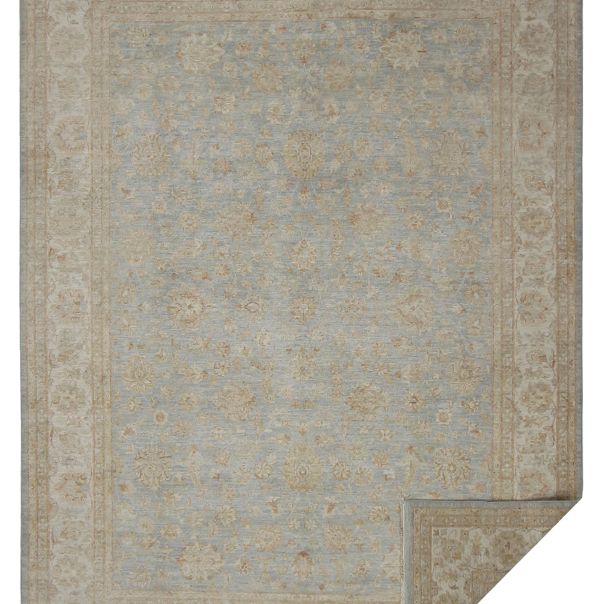 Pacific Ziegler 42363 Grey Beige Transitional Hand Knotted Rug
