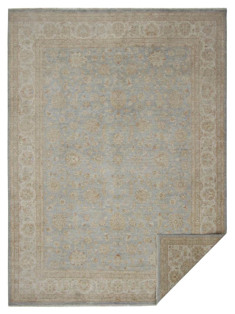 Pacific Ziegler 42363 Grey Beige Transitional Hand Knotted Rug