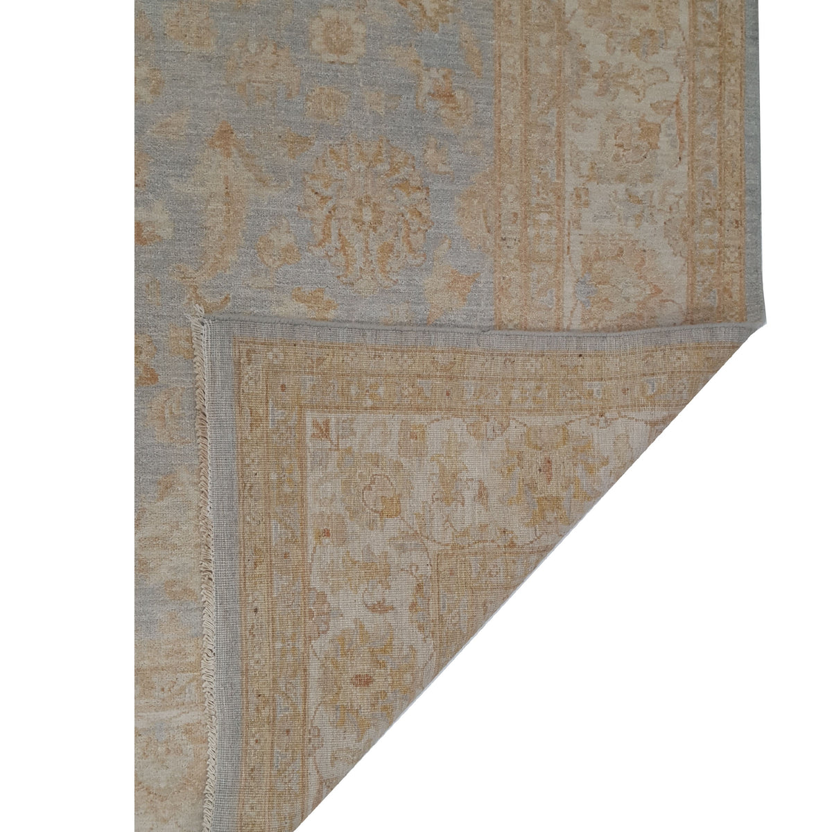 Pacific Ziegler 42363 Grey Beige Transitional Hand Knotted Rug