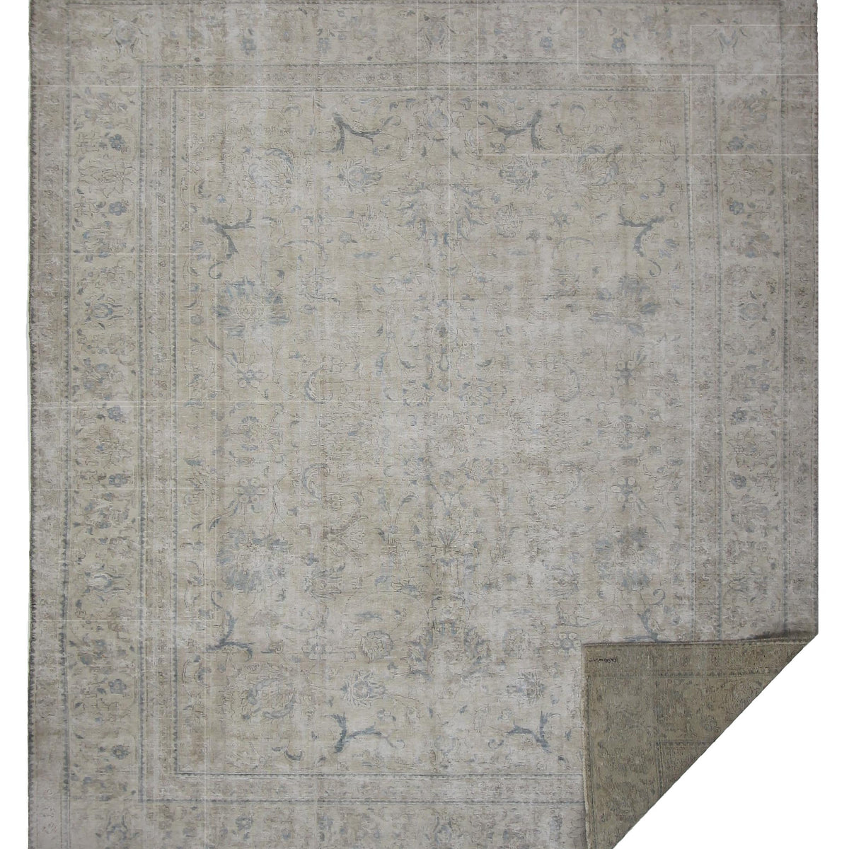 Pacific Vintage 42366 Beige Beige Vintage Hand Knotted Rug