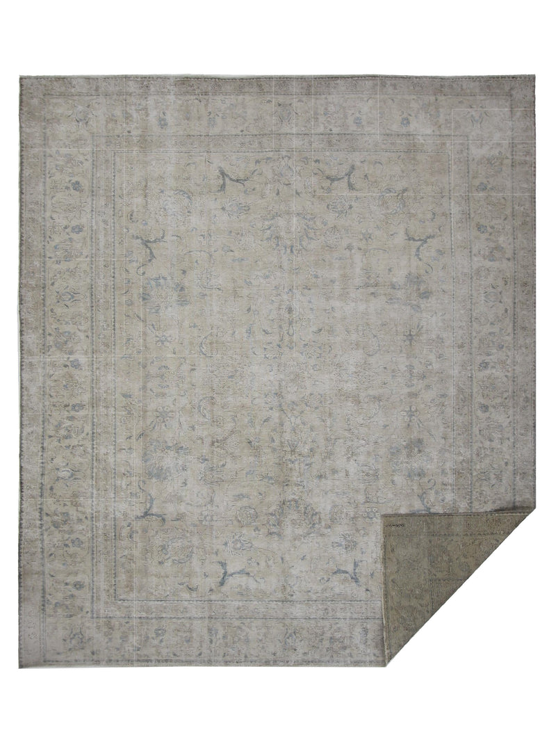 Pacific Vintage 42366 Beige Beige Vintage Hand Knotted Rug