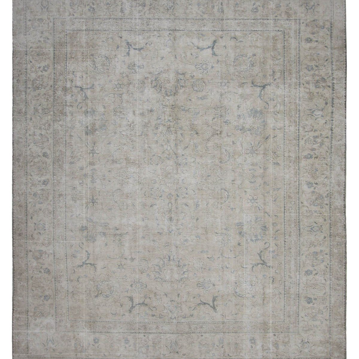 Pacific Vintage 42366 Beige Beige Vintage Hand Knotted Rug