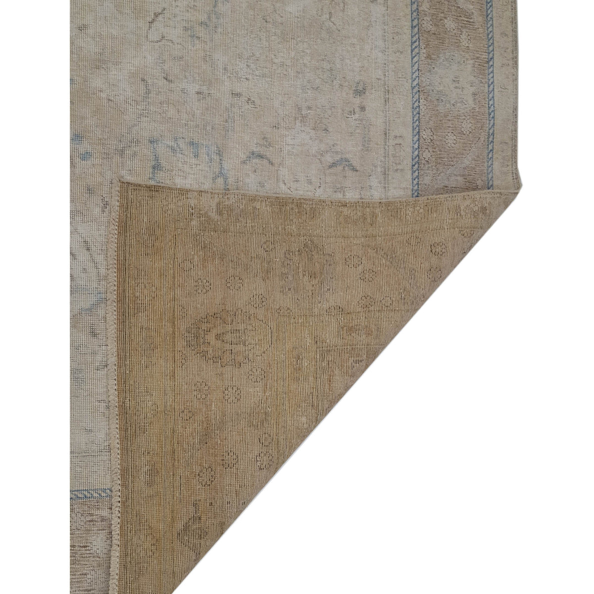 Pacific Vintage 42369 Beige Beige Vintage Hand Knotted Rug