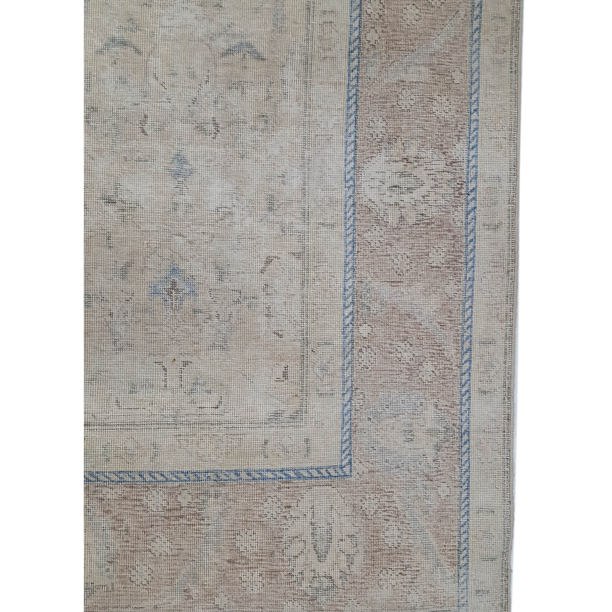 Pacific Vintage 42369 Beige Beige Vintage Hand Knotted Rug