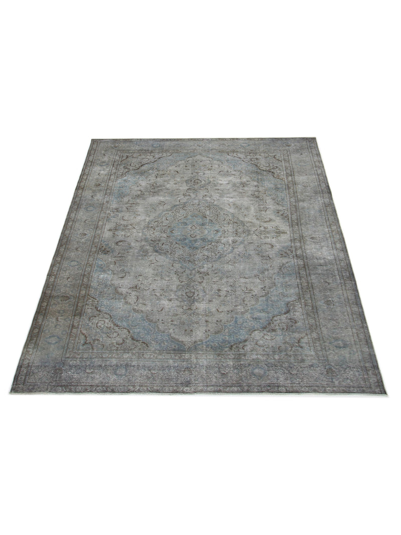 Pacific Vintage 42377 Grey Grey Vintage Hand Knotted Rug