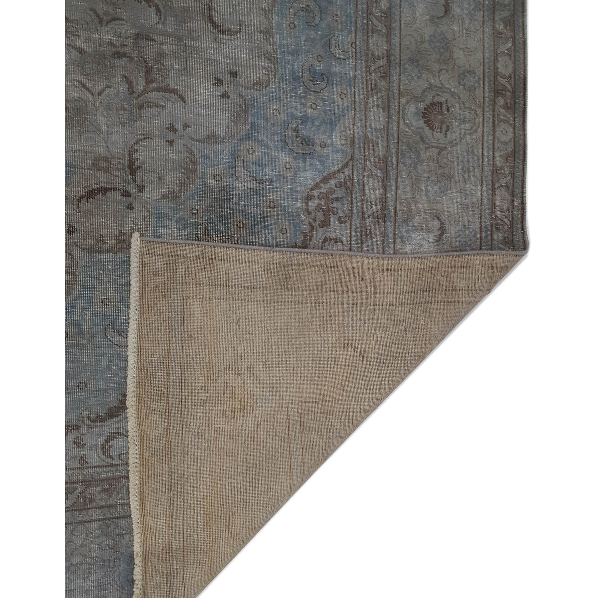 Pacific Vintage 42377 Grey Grey Vintage Hand Knotted Rug