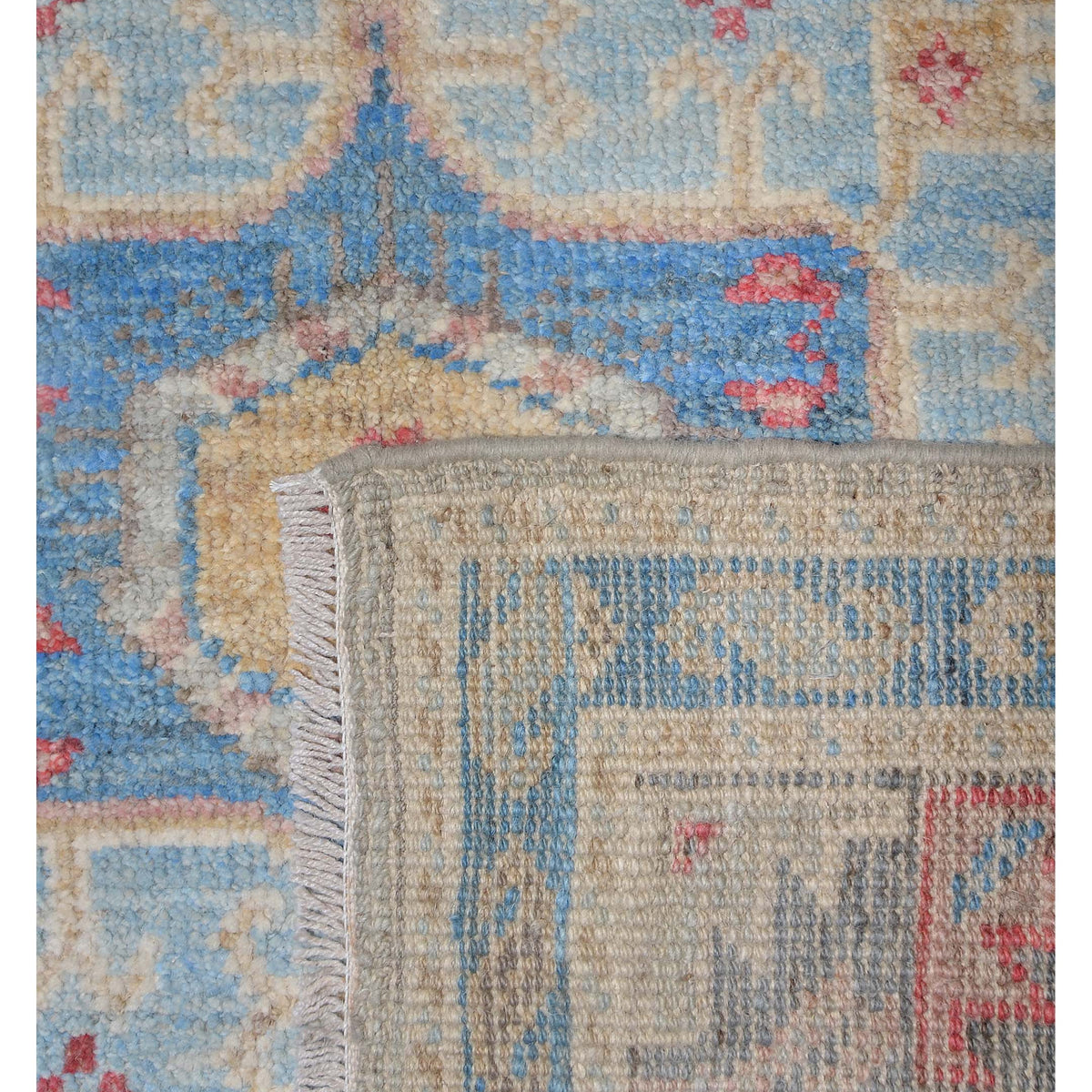 Pacific Ushak Wool Weft 42388 Grey Dk.Grey Transitional Hand Knotted Rug