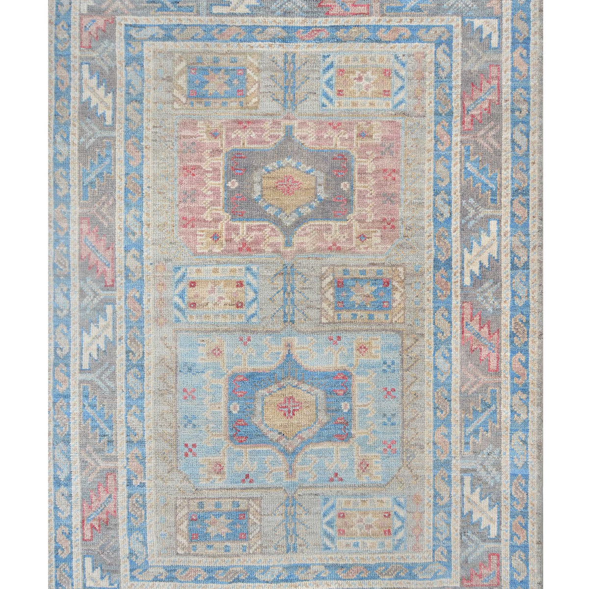 Pacific Ushak Wool Weft  Grey Dk.Grey Transitional