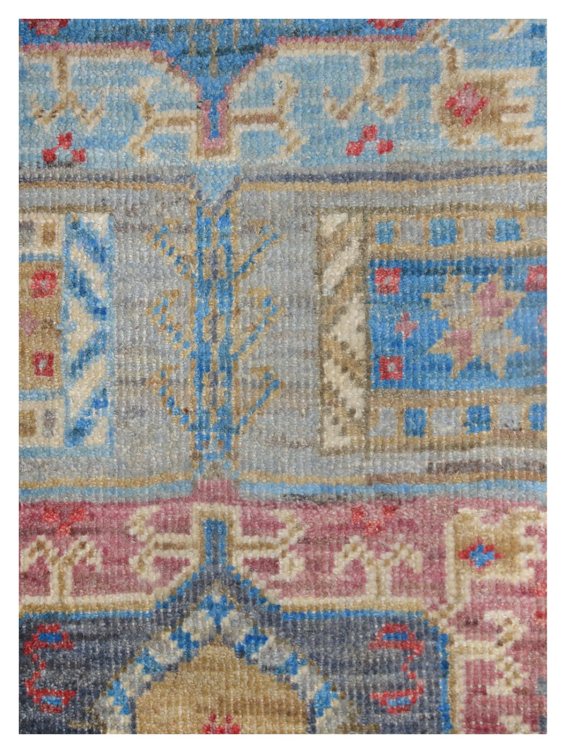 Pacific Ushak Wool Weft 42389 Grey Dk.Grey Transitional Hand Knotted Rug