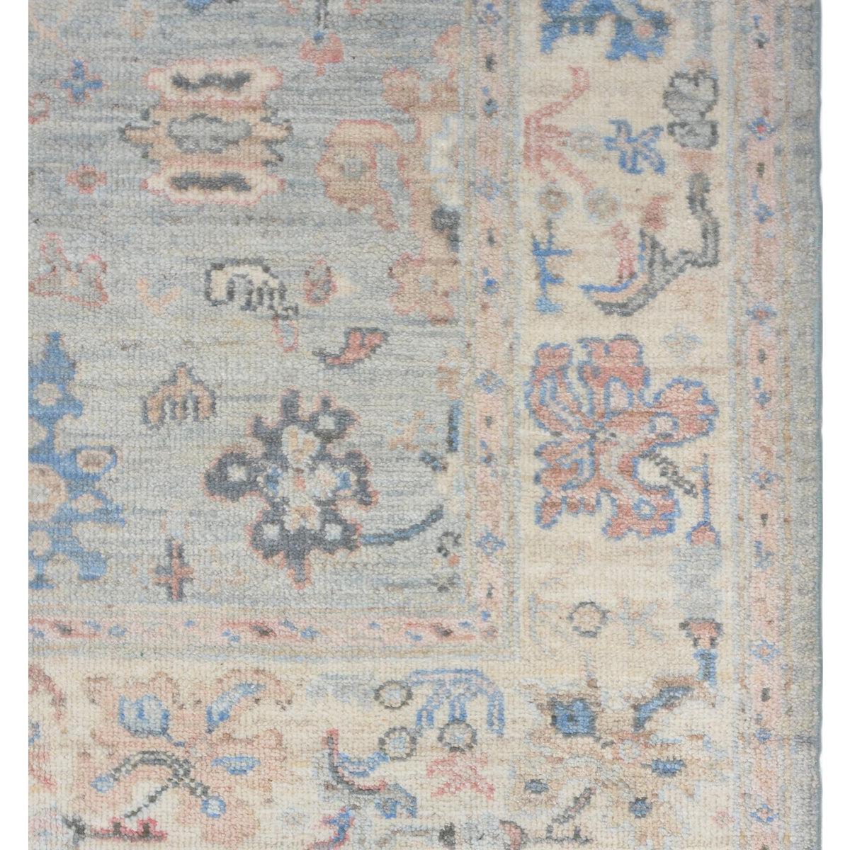 Pacific Ushak 42392 Grey Ivory Transitional Hand Knotted Rug