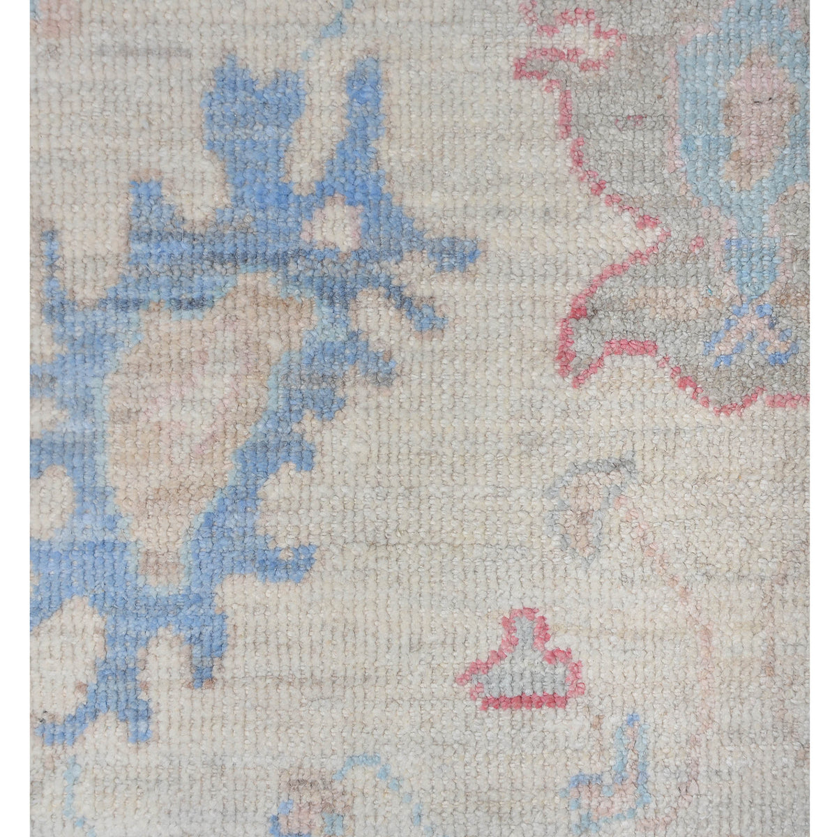 Pacific Ushak Wool Weft 42398 Ivory Grey Transitional Hand Knotted Rug