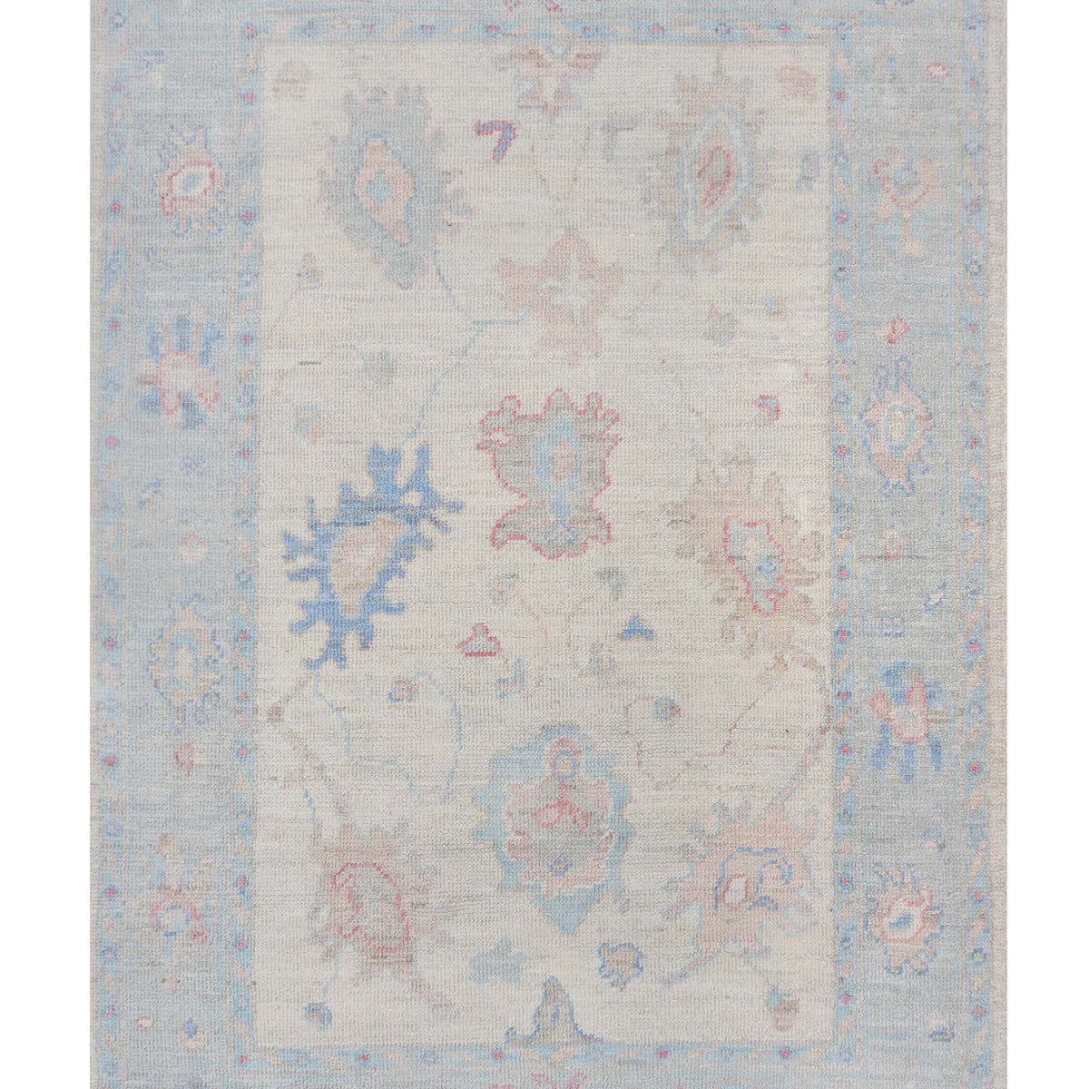 Pacific Ushak Wool Weft  Ivory Grey Transitional