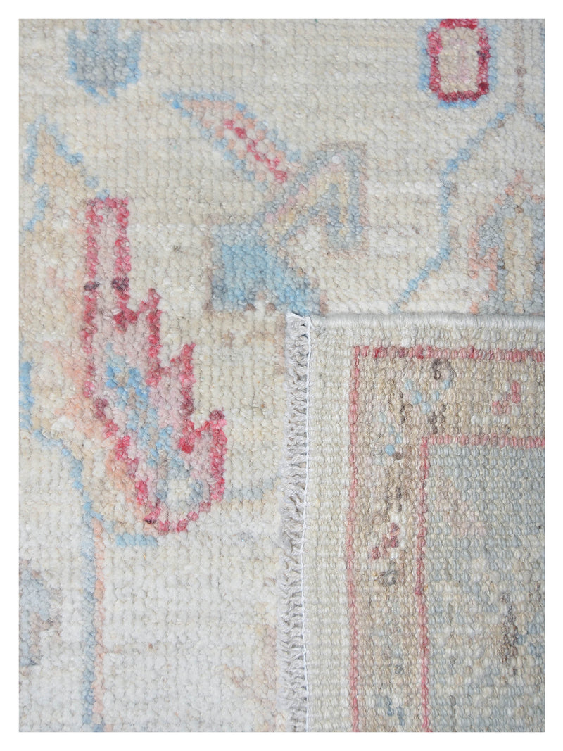 Pacific Ushak Wool Weft 42403 Ivory Grey Transitional Hand Knotted Rug