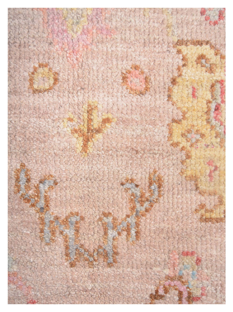 Pacific Ushak Wool Weft 42404 Beige Grey Transitional Hand Knotted Rug