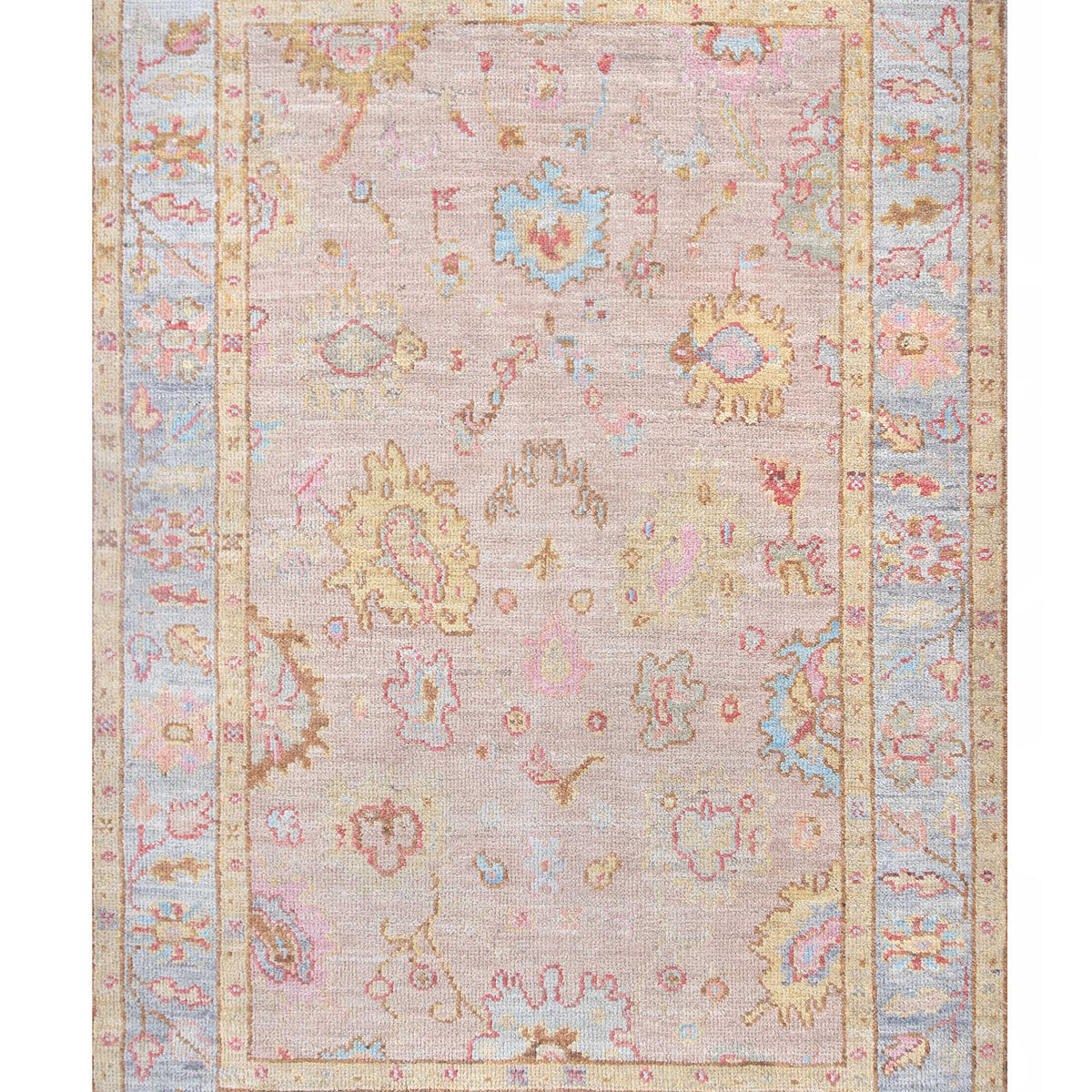 Pacific Ushak Wool Weft  Beige Grey Transitional
