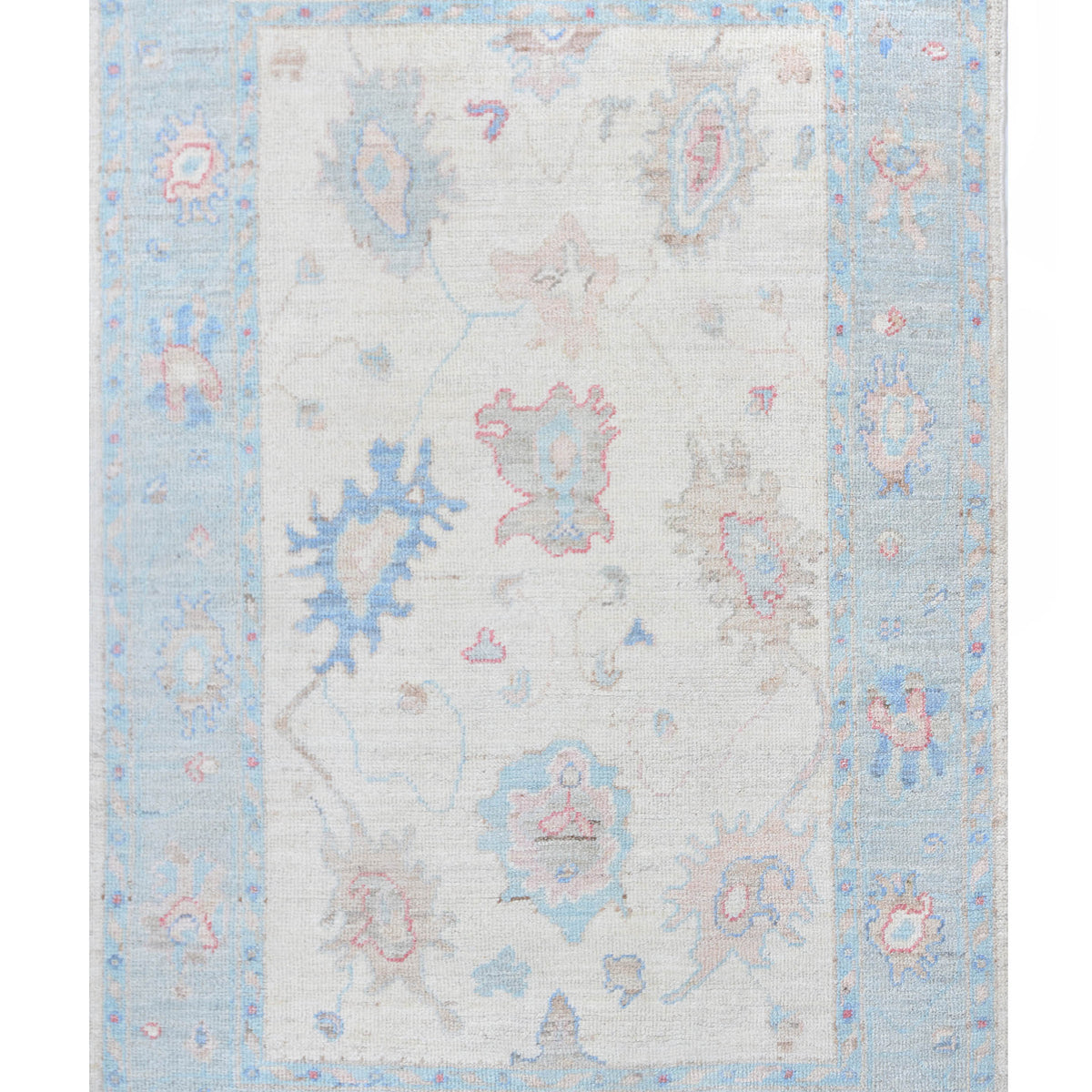 Pacific Ushak Wool Weft  Ivory Grey Transitional