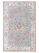Pacific Ushak Wool Weft  Lt.Blue Ivory Transitional