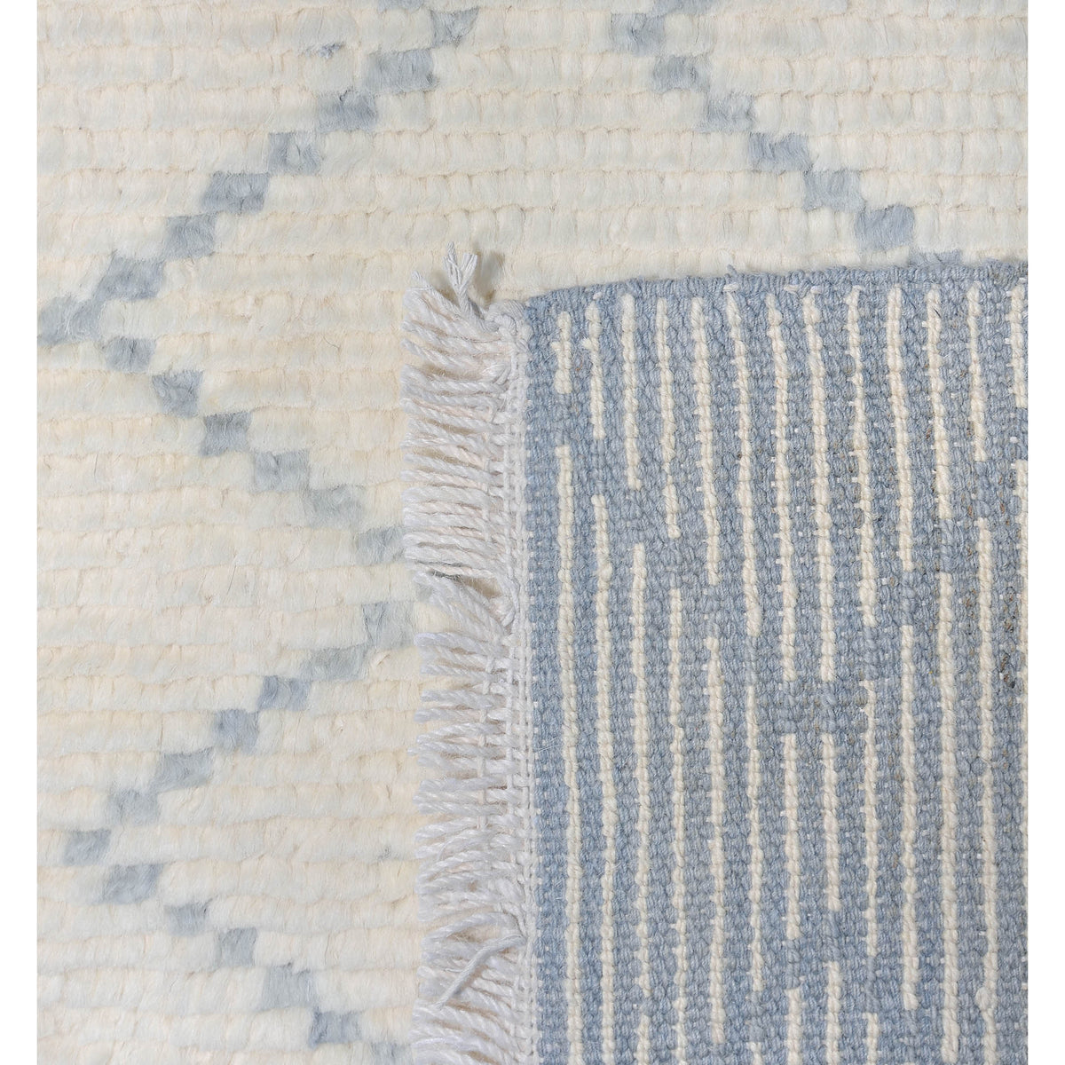 Pacific Moroccan 42423 Ivory Ivory Transitional Hand Knotted Rug